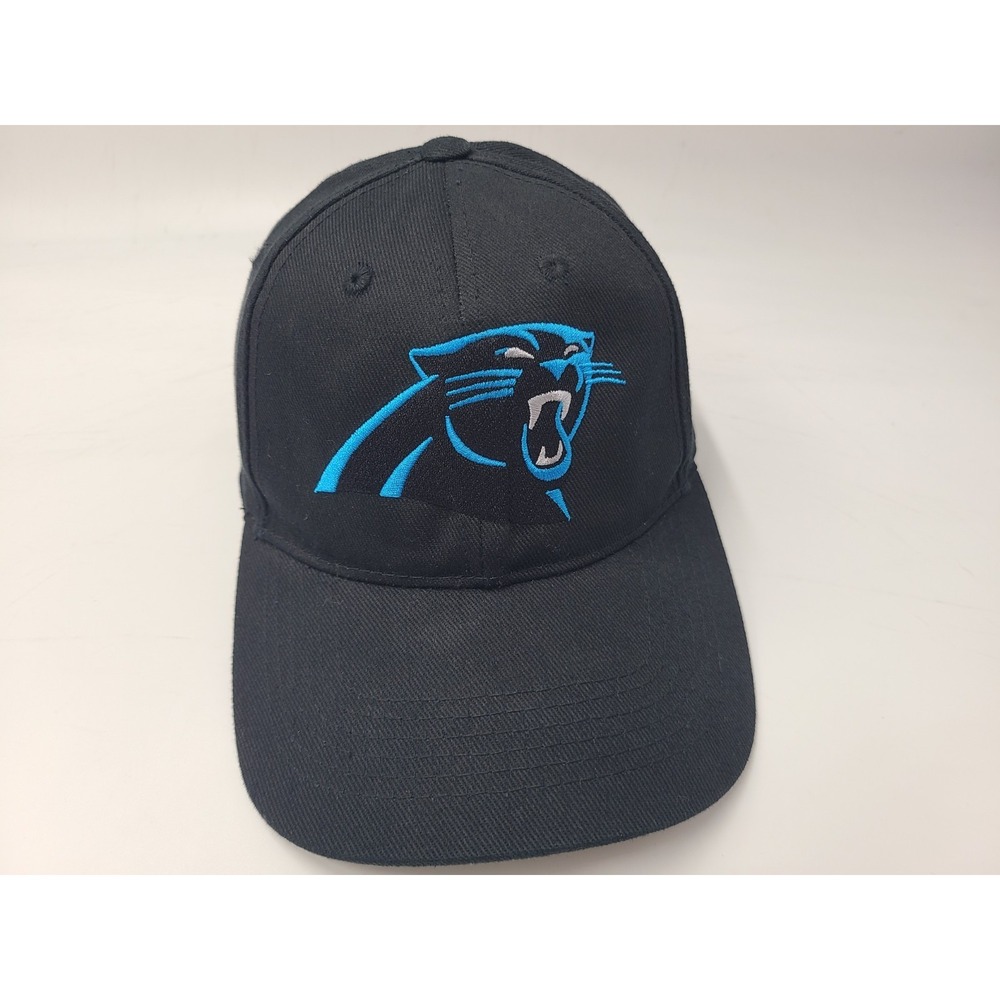 Carolina Panthers NFL‎ Team Apparel Adjustable Hat Cap Cotton NFL Football Black